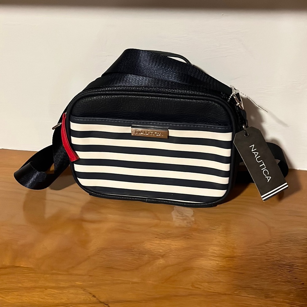 Navy Nautical Crossbody and Matching Wallet NWT